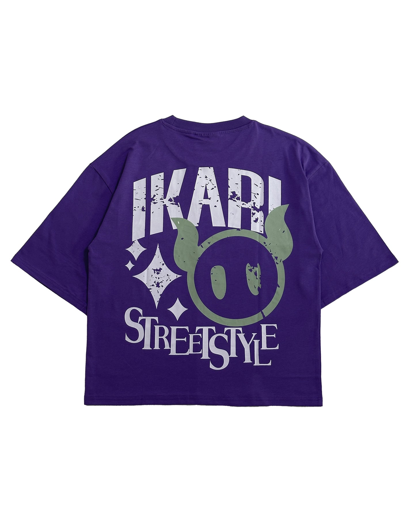 WORN IKA - BOXY INTENSE PURPLE TEE