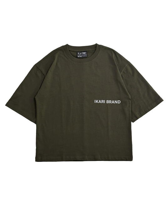 WORN IKA - BOXY MILITARY GREEN TEE